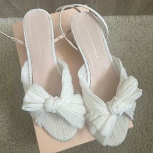 Loeffler Randall Pleated Bowl Heel Dahlia - Pearl, Size 9